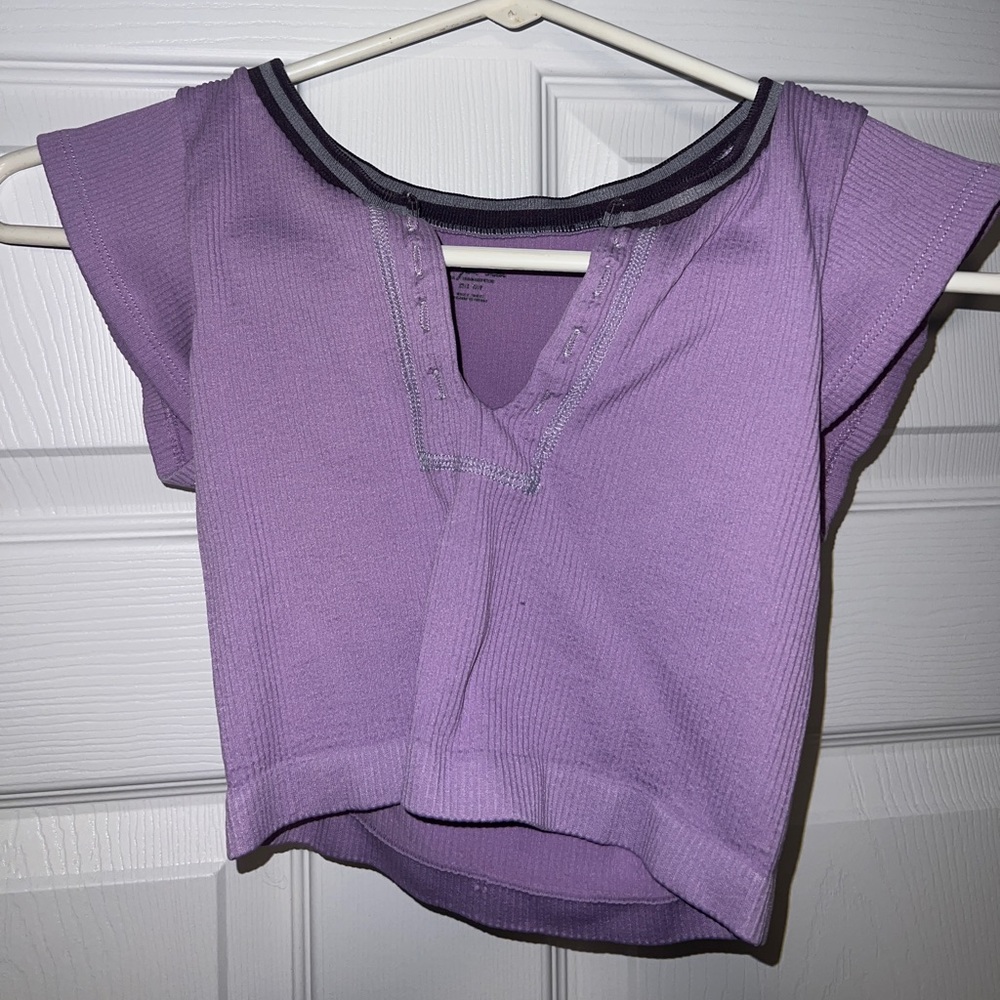 Out From Under Go For Gold Purple Urban Outfitters Seamless Top XS/S